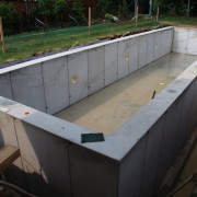 vodotěsný monolitický betonový bazén